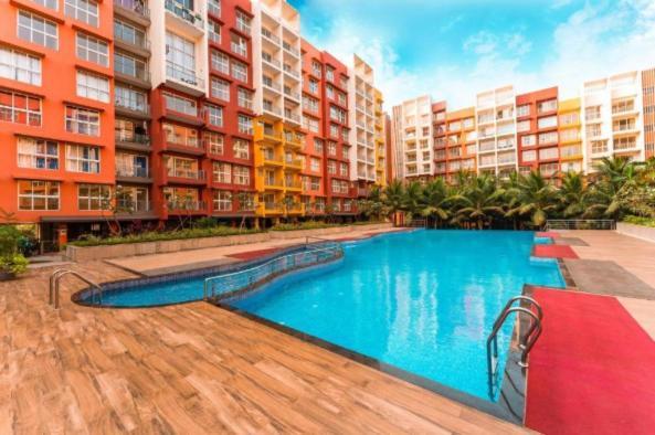 Pool And Garden View Good Stay Premium 2 Bhk Flat 104 Dabolim Esterno foto