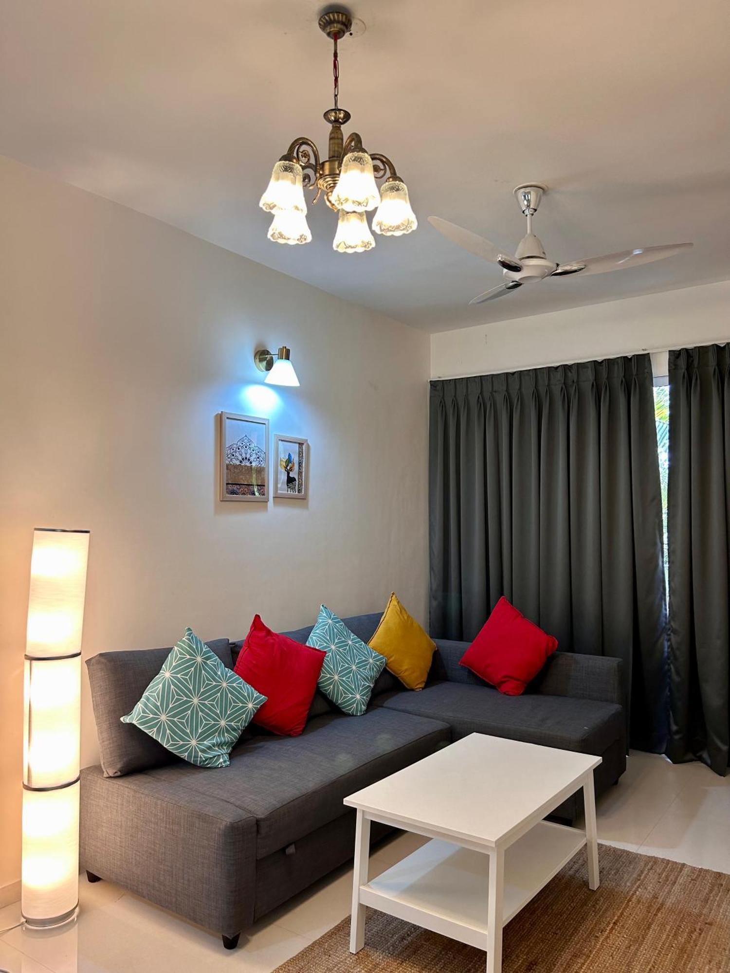 Pool And Garden View Good Stay Premium 2 Bhk Flat 104 Dabolim Esterno foto